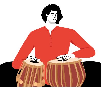 Tabla lesson for beginners and children