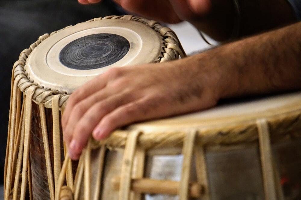 Close-up tabla instrument for music training